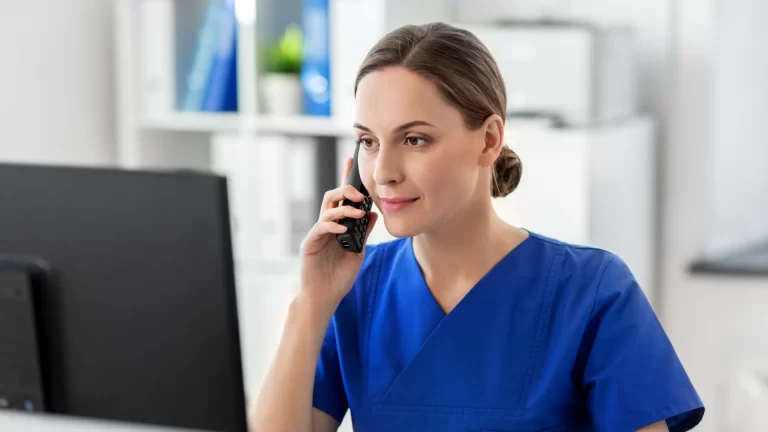 Carer on Phone