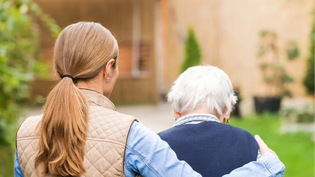 Daughter with Elderly Mother
